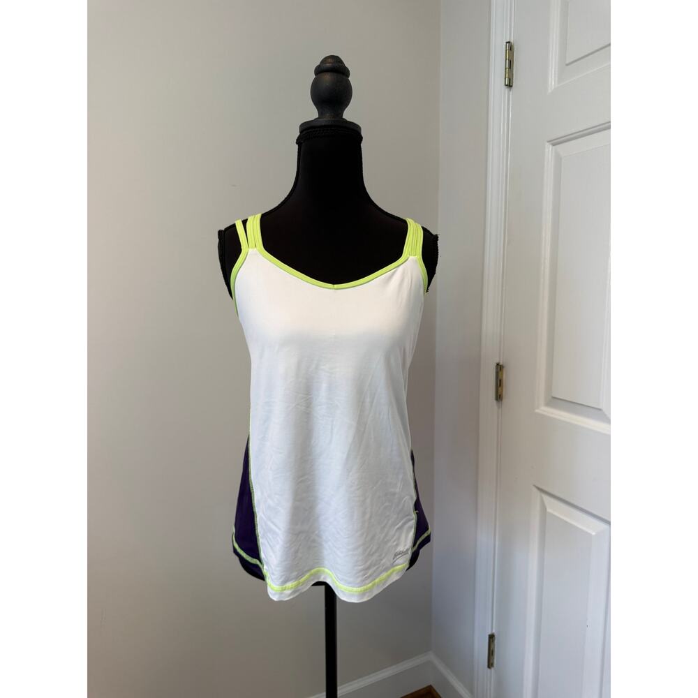 Sofibella Athletic Tank in White and Navy